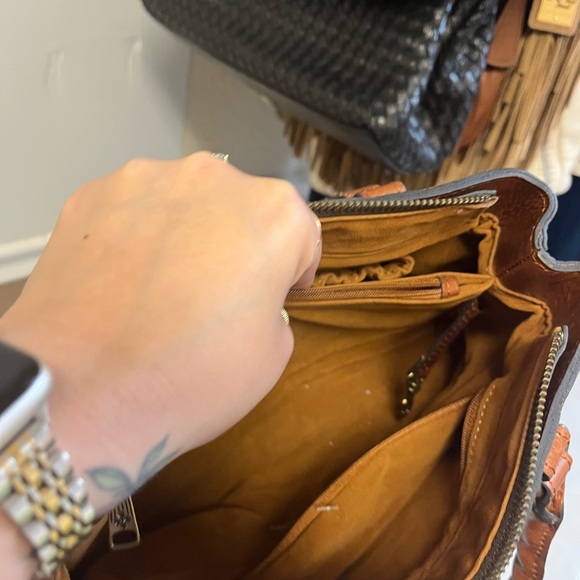 Patricia Nash Heritage‎ Angela Double-Compartment Leather Satchel Handbag - Picture 14 of 16